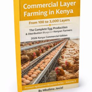 Commercial Layer Farming in Kenya PDF book cover by Mkulima Jovial