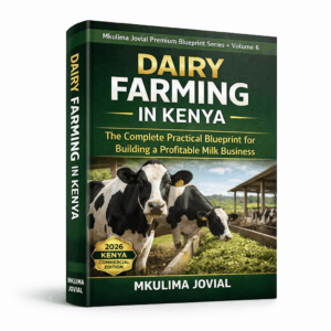 Dairy Farming in Kenya book cover premium agribusiness blueprint guide by Mkulima Jovial